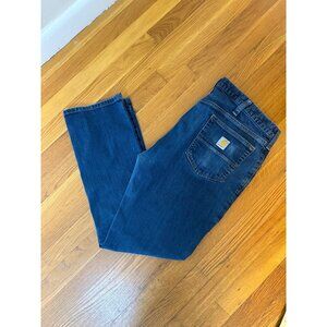 Carhartt Mens Slim Fit Denim Jeans 38x30 Made In Mexico Blue RN14806